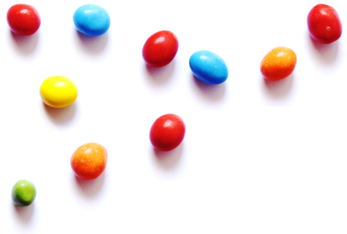 colored peanuts
